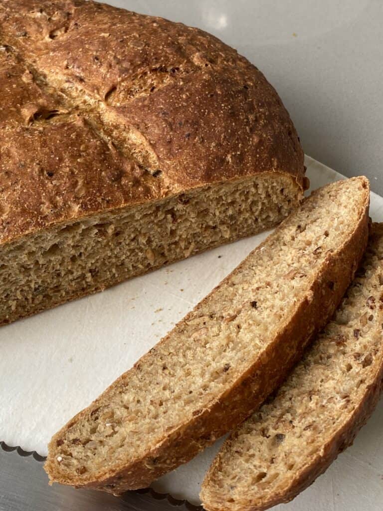 Carrs malted Grain loaf with slices cut out