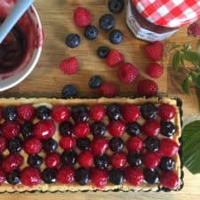 Raspberry and Blueberry Tart