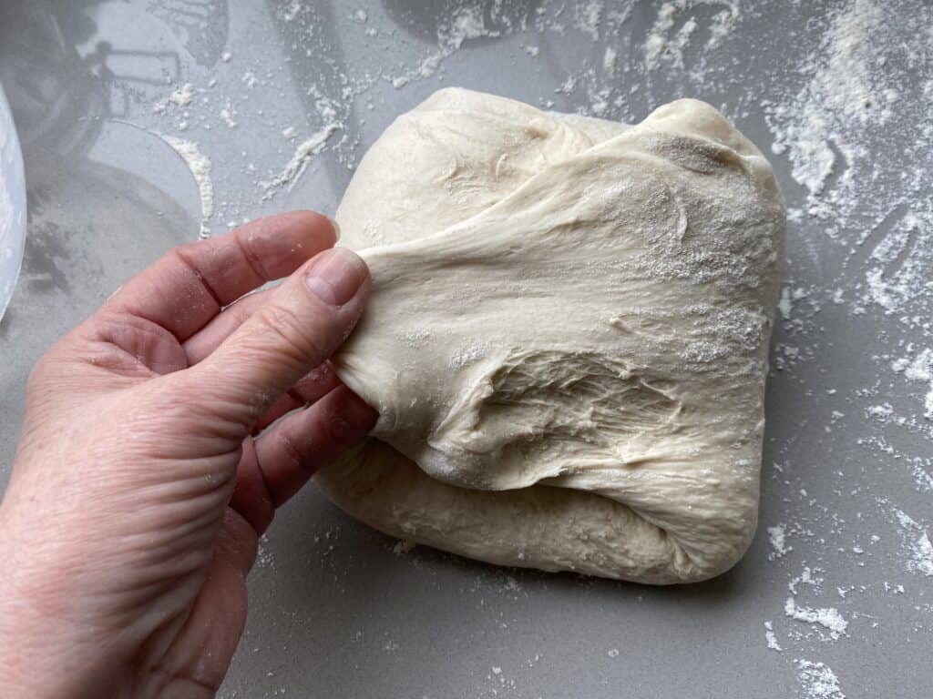 Folding Bread Dough