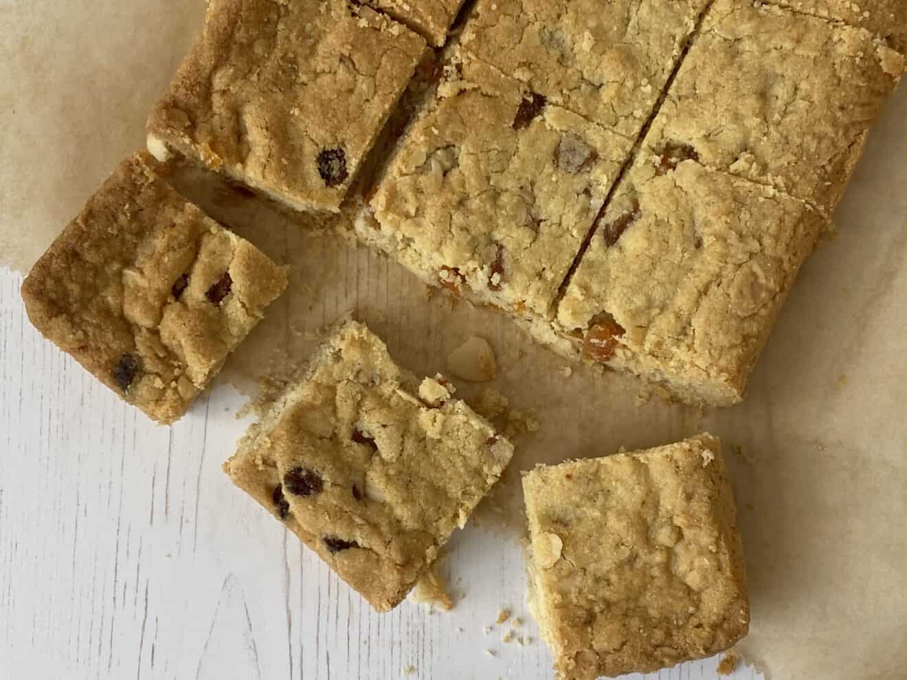 Apricot Almond and Oat Cookie Bars - Traditional Home Baking