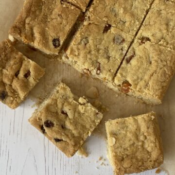 Slices of cookie bars