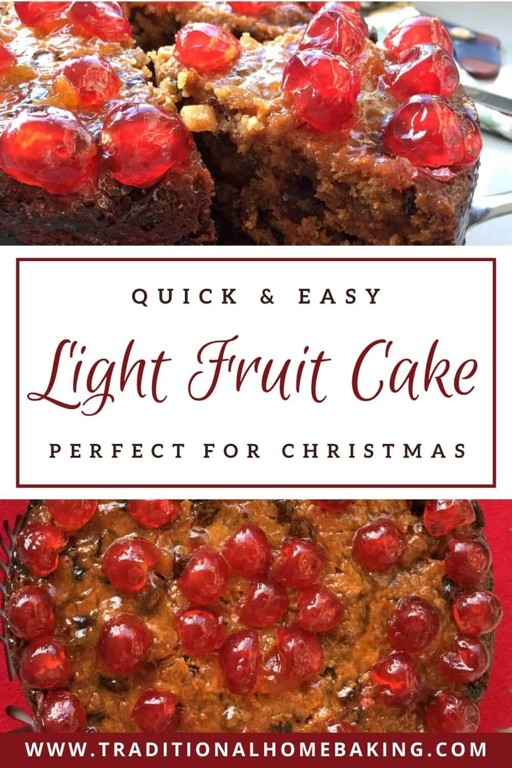 Light Fruit Cake Recipe for Christmas - Traditional Home Baking