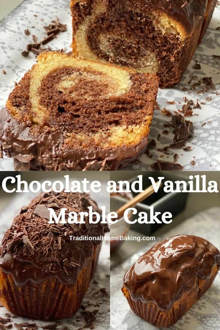 Chocolate and Vanilla Marble Cake - Traditional Home Baking